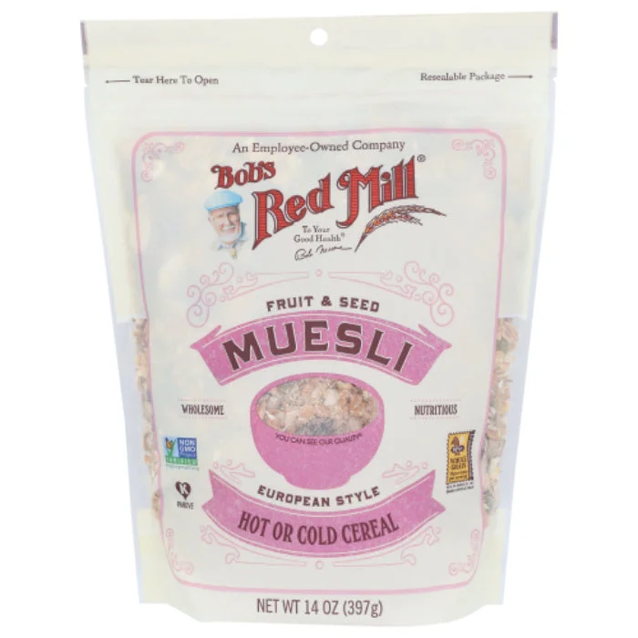 - Pet stroller can be taken on the planeBob's Red Mill - Muesli Fruit Seed, 14 OZ - Pack of 4