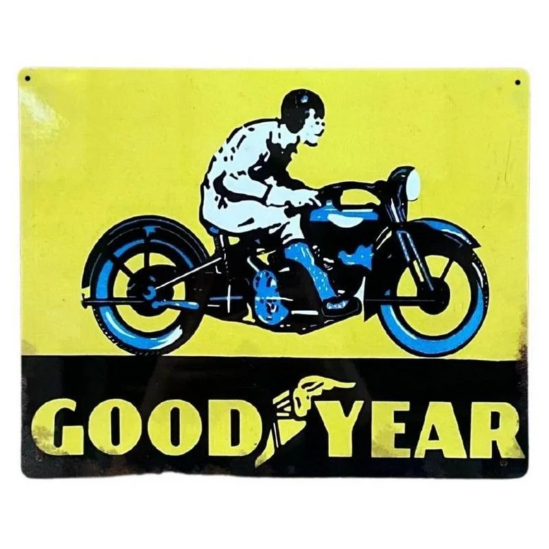 - Smart cat litter box with automatic cleaningGood Year Motorbike Sign Metal Wall Mounted - 25cm