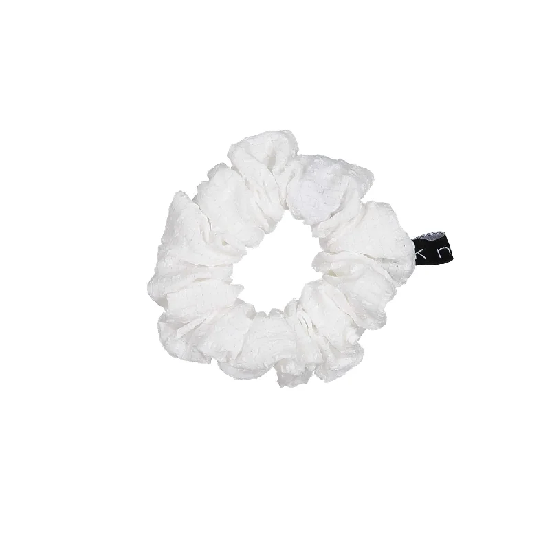 - Degradable pet feces bagKnot Hairbands White Seersucker Petite Scrunchie