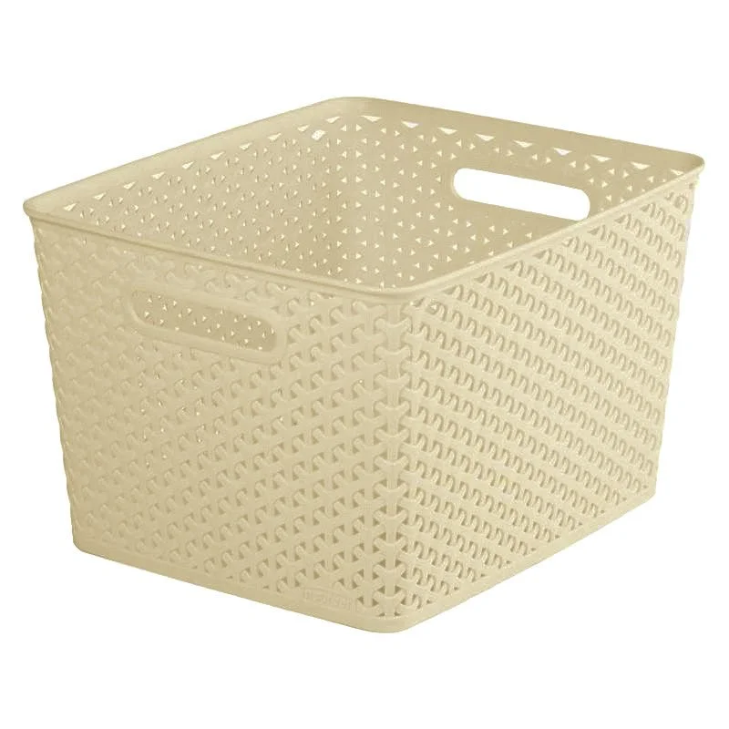 - Rabbit grass rack to prevent waste food boxPlastic Basket 18 Litres - Cream My Style by Curver