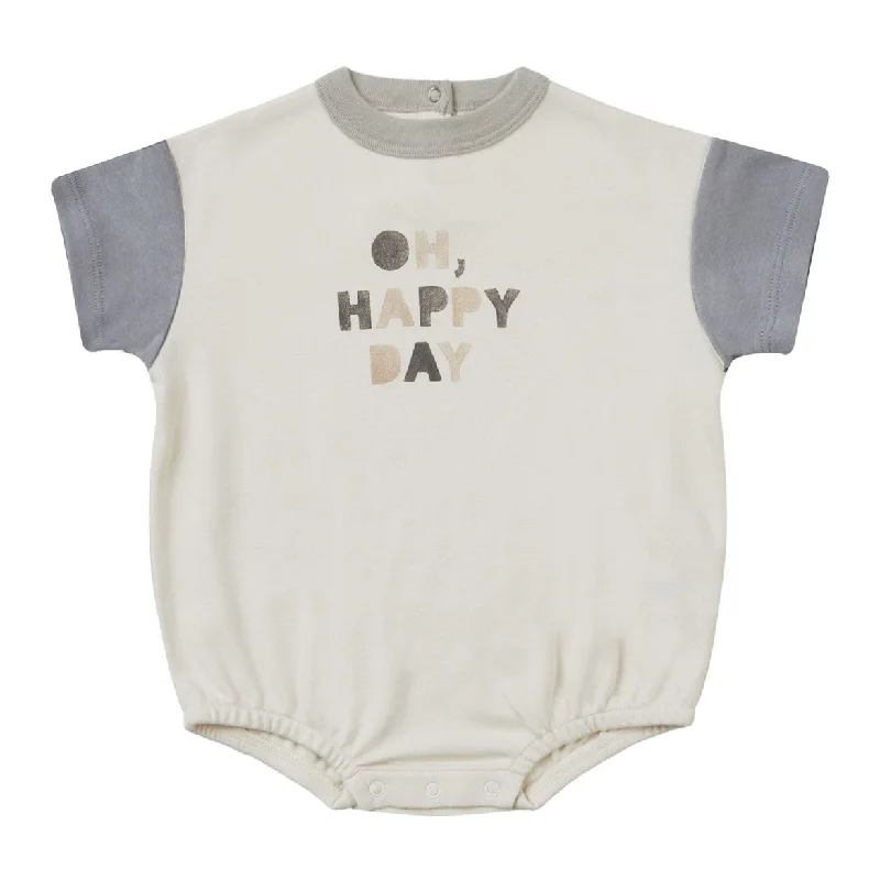 - Hamster silent running wheel to prevent chewingQuincy Mae Oh, Happy Day Relaxed Bubble Romper