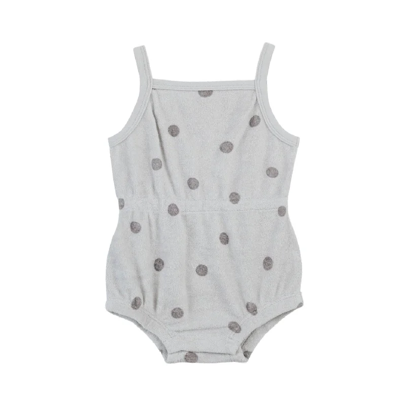 - Pet fence foldable indoorQuincy Mae Cloud Polka Dot Terry Cinch Romper