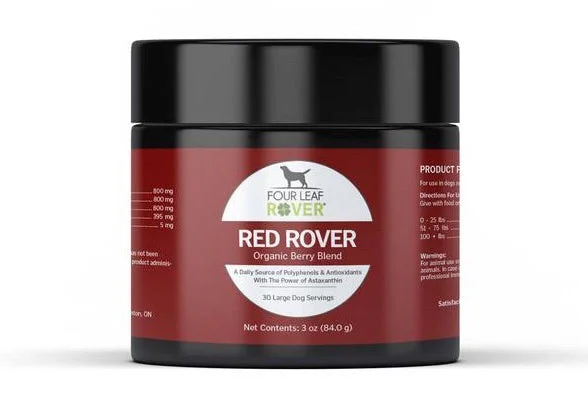 - Pet vitamin complex nutrition tabletsFour Leaf Rover Red Rover - Organic Berries for Dogs