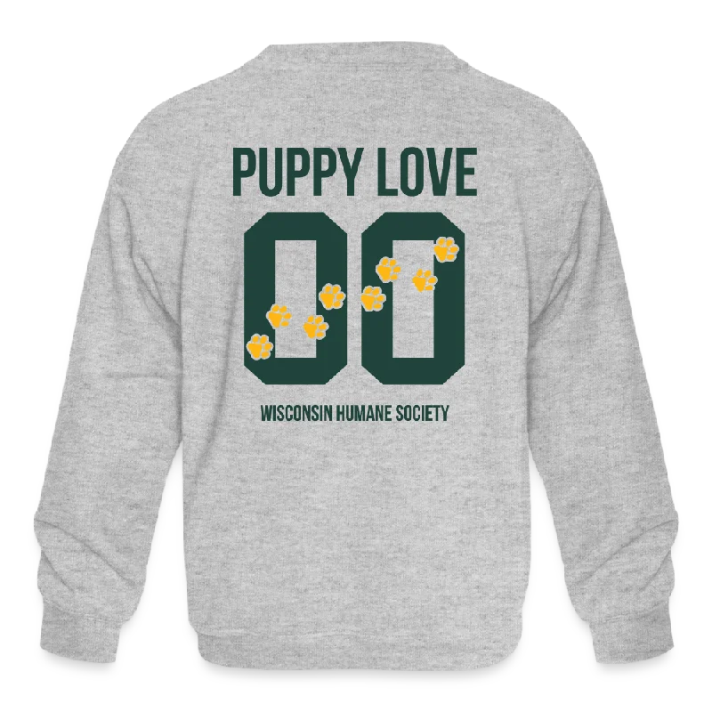 - Pet tear stain cleaning wipesPuppy Love Kids' Crewneck Sweatshirt