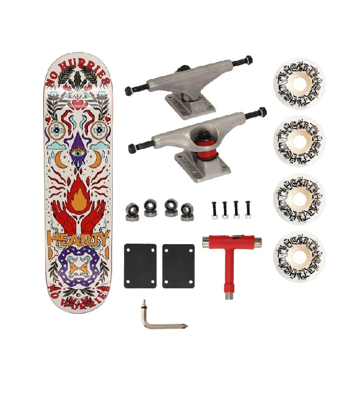  -Non-contact cat thermometerHearty Pro-Complete Skateboard Pack- Unassembled- 8.0" & 8.25"-No Hurries No Worries/Cream