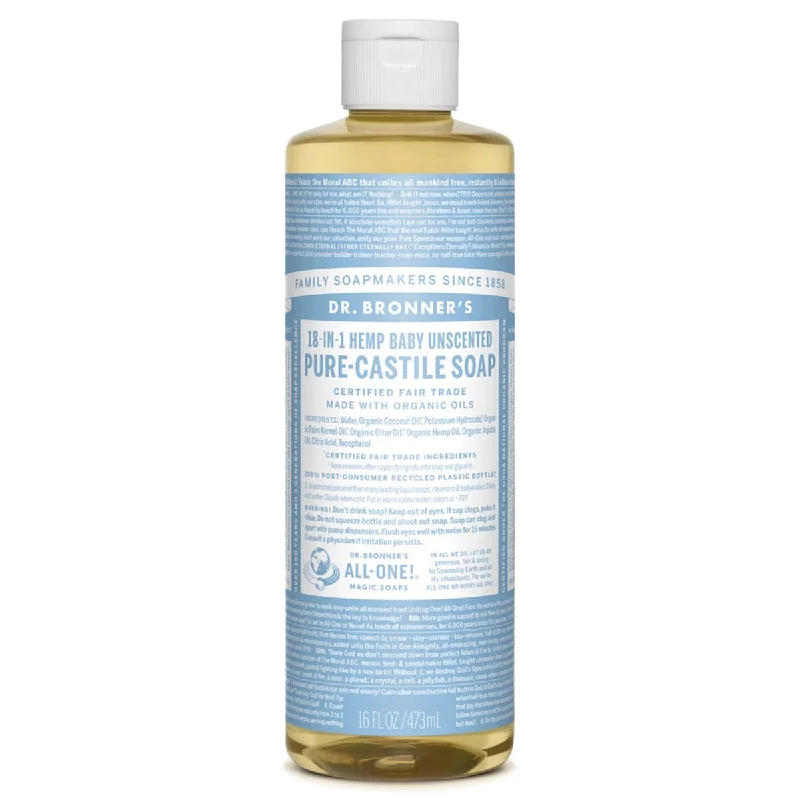 - Teething and chewing toys for puppiesDr. Bronner's Baby Unscented Castile Liquid Soap (16 fl oz) #12810