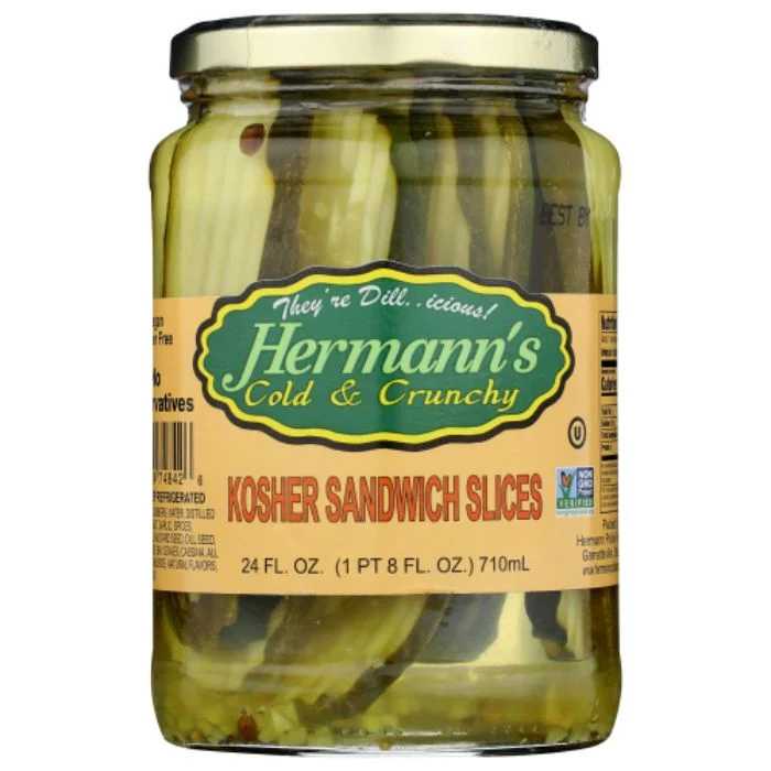 - Remote interactive pet feederHERMANNS - PICKLE KOSHER SNDWCH SLICES 24 OZ - Pack of 12