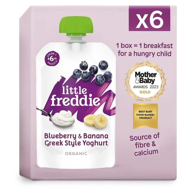 - ​​Pet toys under    yuanLittle Freddie Blueberry & Banana Yoghurt Organic Pouch 6 mths+ Multipack   6 x 100g