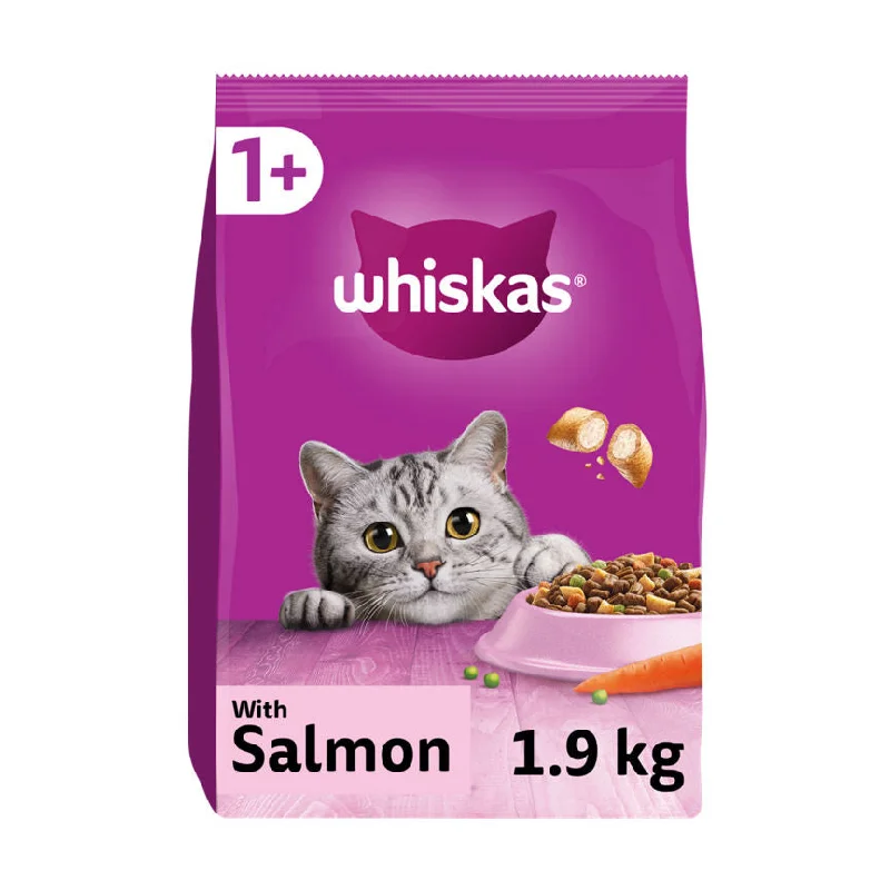    - Natural ingredient cat food  Whiskas Adult Complete Dry Cat Food Biscuits Salmon