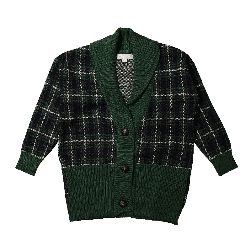 - Elderly dog ​​joint care mattressBonjour Green Checks Cardigan