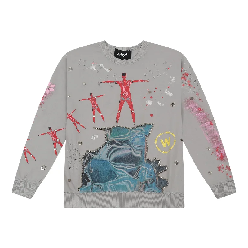 - Foldable and portable cat bagEmbellished Sweatshirt - Ice "Fly Me To The Moon"