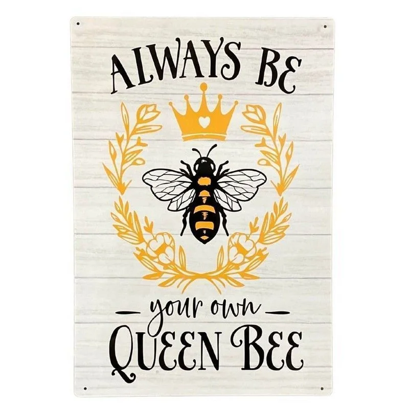 - Natural latex pet mattressQueen Bee Sign Metal Wall Mounted - 41cm