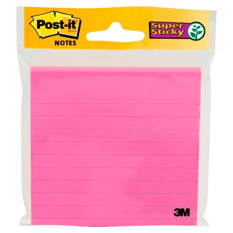 ---Post-it® Notes Super Sticky Lined Pads