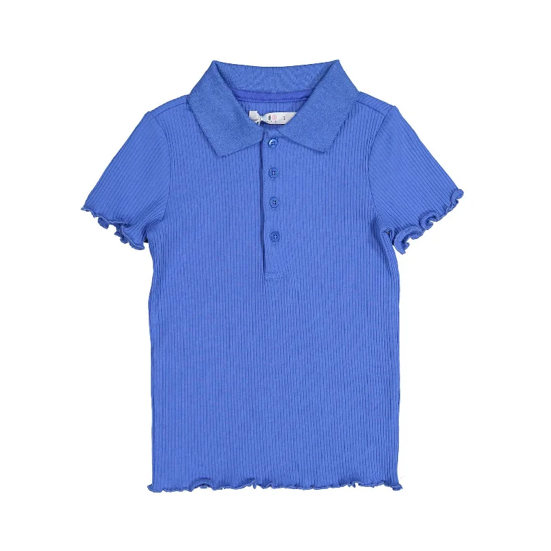 - Chinchilla cooling ice nest ceramic plateCoco Blanc Cobalt Blue Ribbed Short Sleeve Ribbed Polo