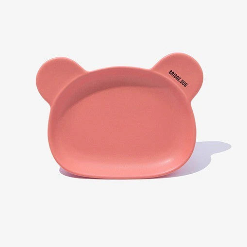 - Dog anti-slip matBRIDGE.DOG BEAR DISH CORAL PINK (MATTE)