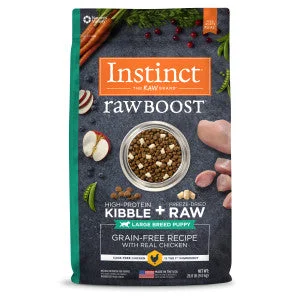 - Dog food discountsInstinct Raw Boost Large Breed Puppy Grain-Free Recipe with Real Chicken Dry Dog Food, 20-lb