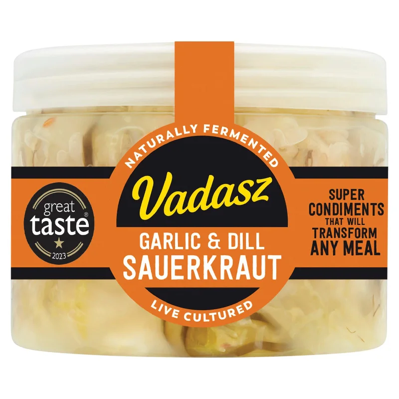 ---Vadasz Garlic & Dill Sauerkraut 400g