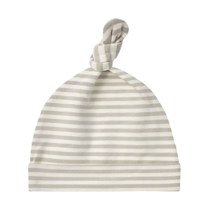 - Custom pet birthday cakeQuincy Mae Ash Stripe Knotted Baby Hat