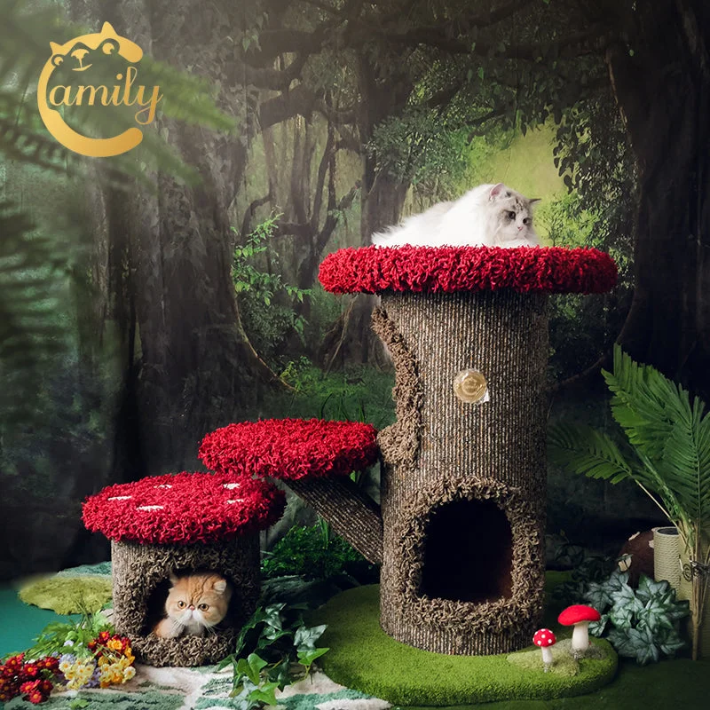 - Climbing pet constant temperature heating padCamily "Mushroom" Cat Climbing Tree