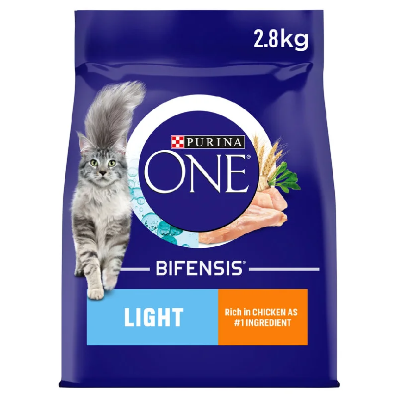    - Senior cat food  Purina ONE Light Dry Cat Food, Chicken