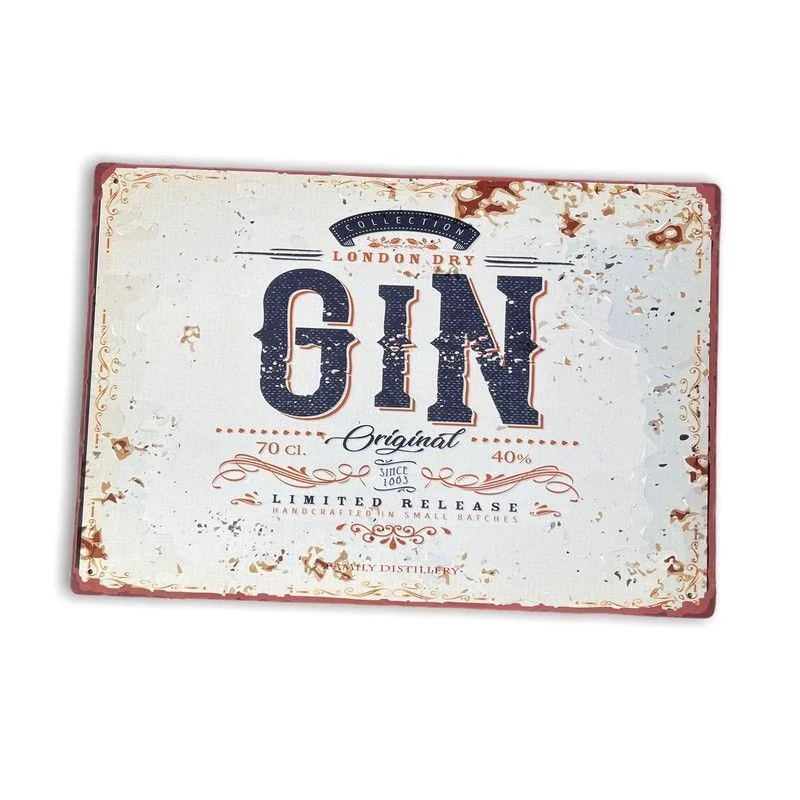 - Foldable and portable cat bagVintage London Dry Gin Sign Metal Wall Mounted - 42cm