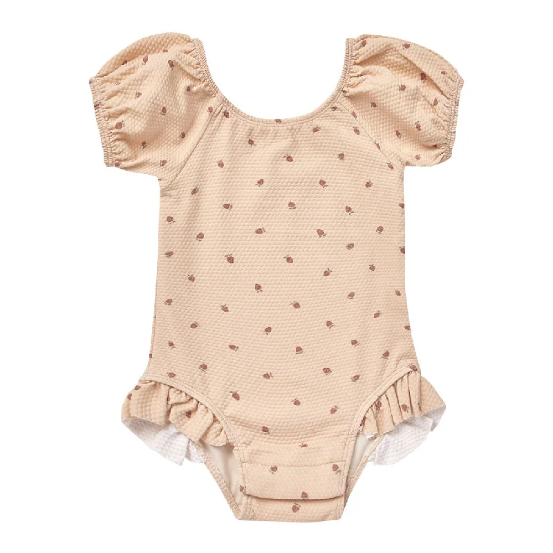 - Organic cotton dog bibsQuincy Mae Strawberries Catalina One-Piece Swimsuit