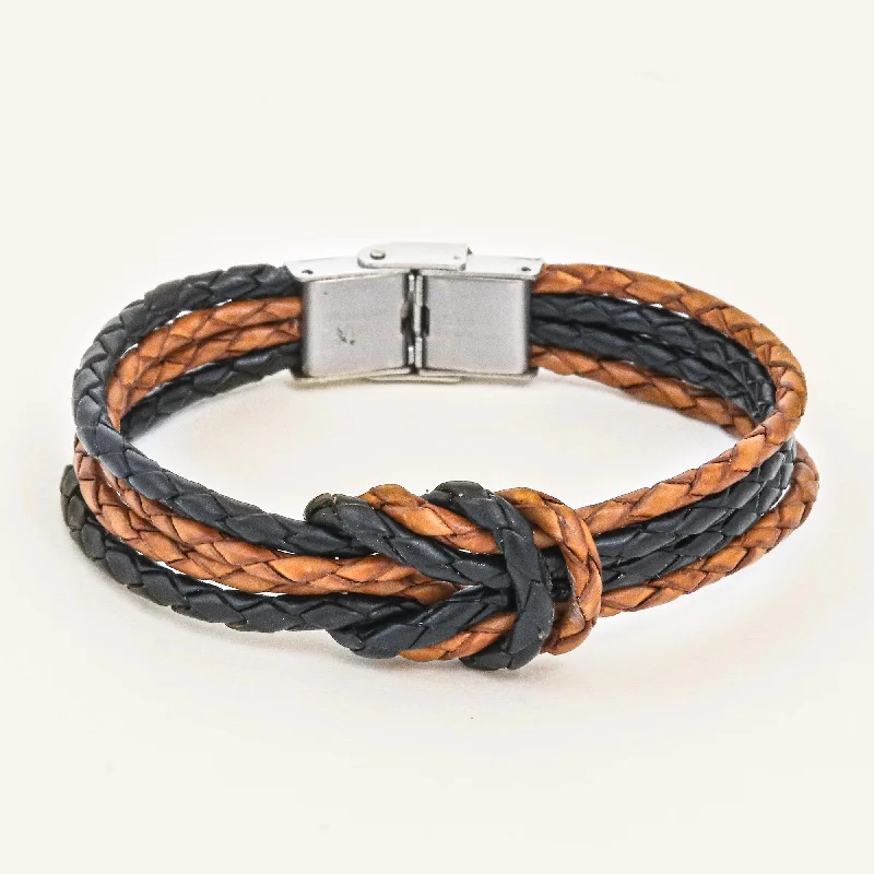 - Pet tear stain cleaning wipesNostalgia Unity Handmade Brown & Black Leather Braid Unity Bracelet