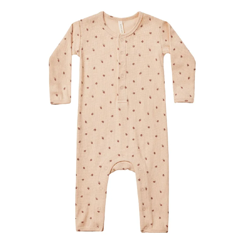 - Winter warm clothes for short-haired dogsQuincy Mae Strawberries Ribbed Baby Jumpsuit