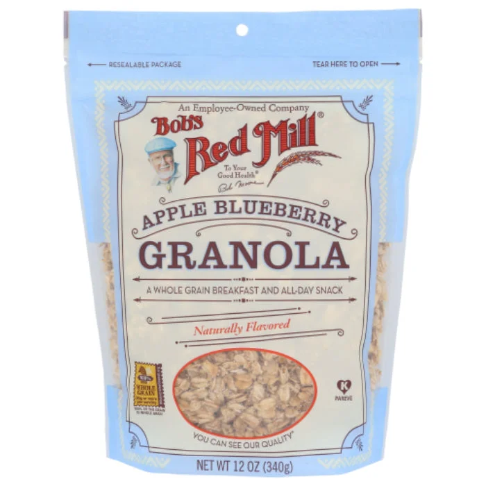 ---Bob's Red Mill - Granola, NF, Apple Blueberry, 12 OZ - Pack of 4