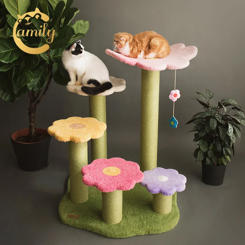  -Anti-slip claw protection raincoat FOR dogsCamily Flower Ladder Climbing Cat Tree