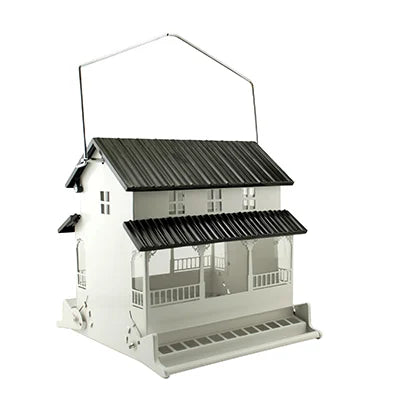 - Rabbit grass rack to prevent waste food boxRustic Farmhouse Absolute® White Farmhouse Squirrel-Resistant Feeder