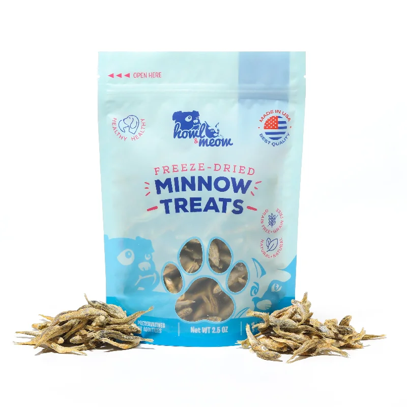 - Special food for senior dogsHowl & Meow - Minnows Freeze-Dried Raw Dog Treats - 2.5 oz.