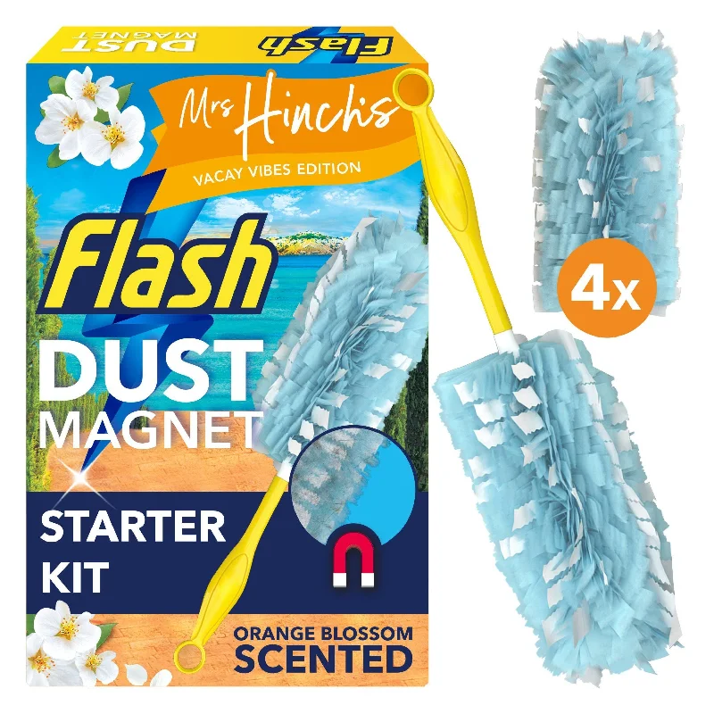 - Dog disposable foam shower gelFlash Duster Dust Magnet Starter Kit Handle & Scented Refills Mrs Hinch, Limited Edition x4