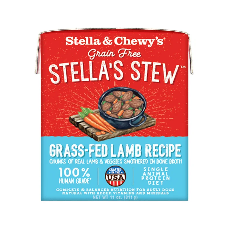 - The effect of dog food on dental healthStella & Chewy's Stella's Stew Grass-Fed Lamb Wet Dog Food, 11-oz