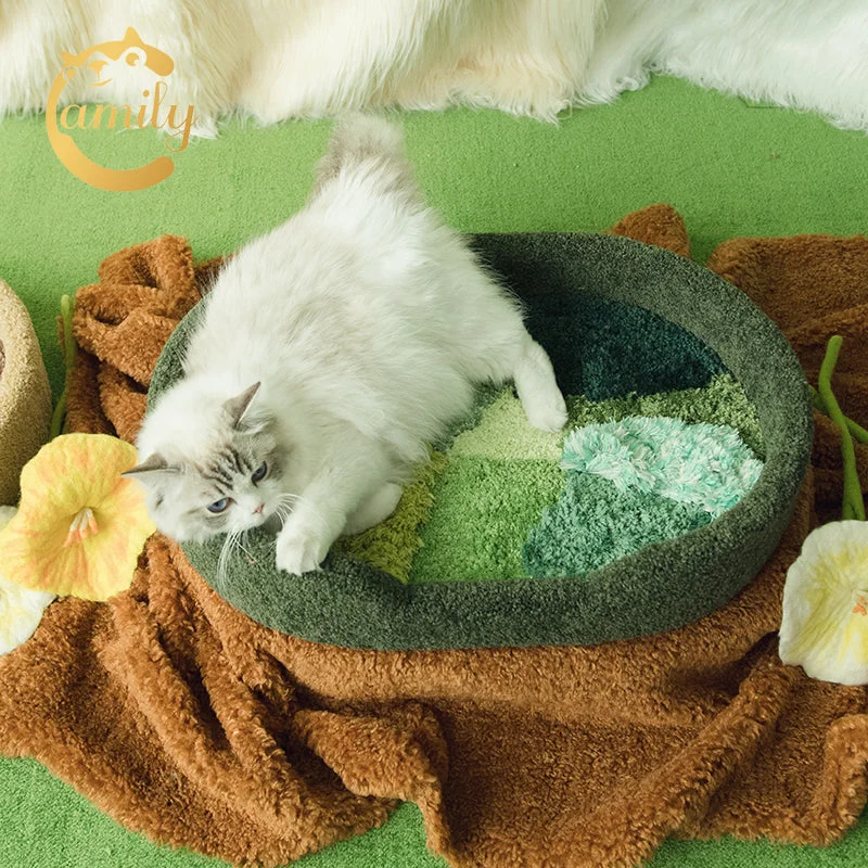 ---Camily Fluffy Cat Bed