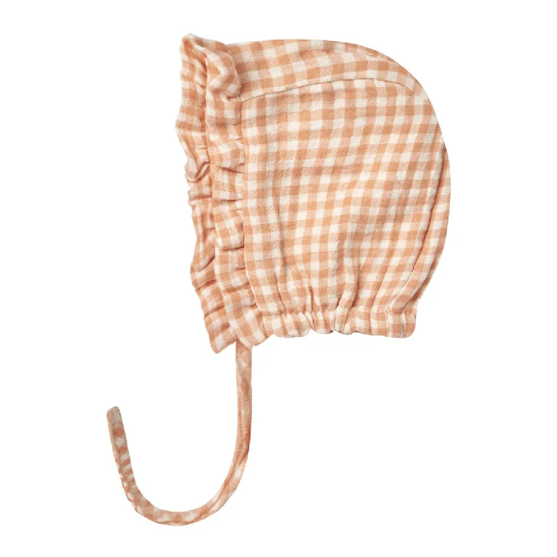 - Climbing pet constant temperature heating padQuincy Mae Melon Gingham Woven Ruffle Bonnet