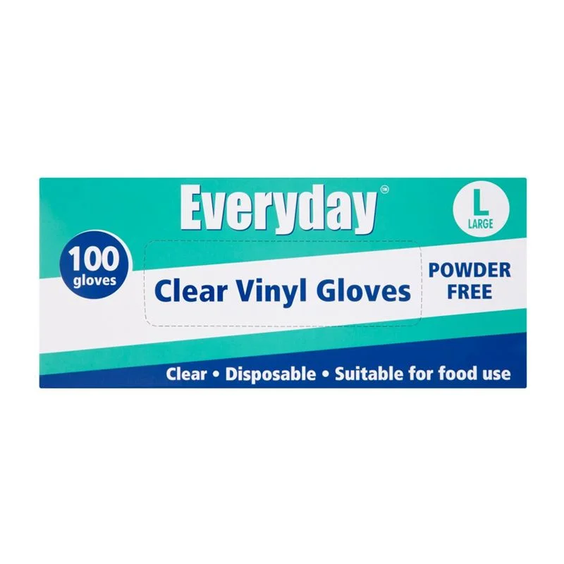  -Splash-proof food bowl AND Anti-choking slow food bowlEveryday Disposable Clear Vinyl Gloves - Large 100 per pack