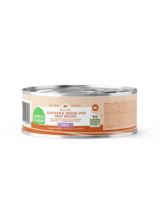 - Car dog seat beltOpen Farm Chicken & Grass-Fed Beef Pâté for Cats 5.3oz