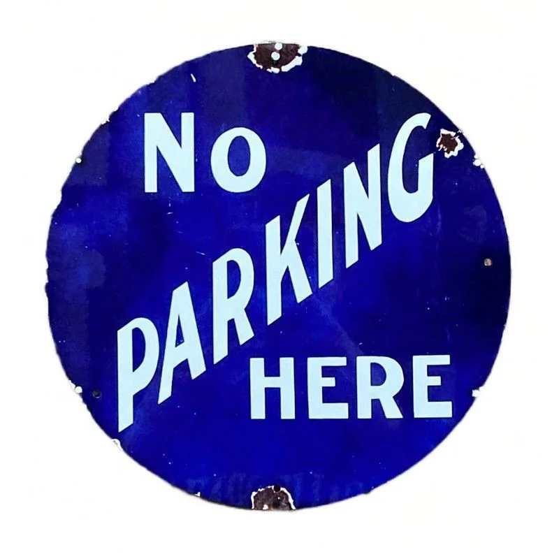 - Degradable pet feces bagNo Parking Sign Metal Blue Wall Mounted - 20cm