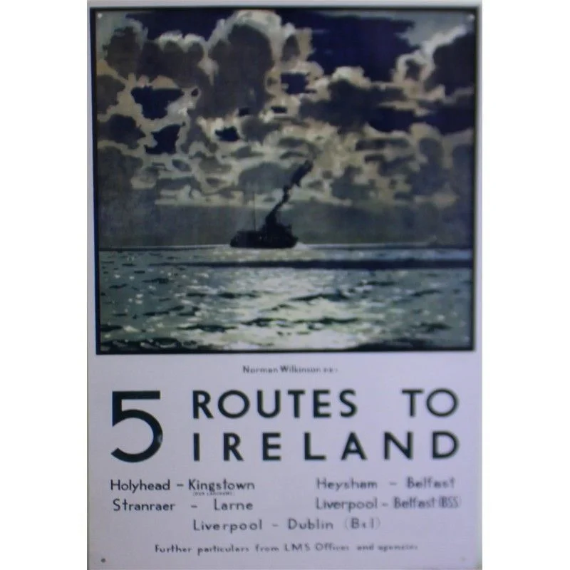 - Postoperative pet anti-licking Elizabethan collarVintage 6 Routes To Ireland Ferry Sign Metal Wall Mounted - 40cm