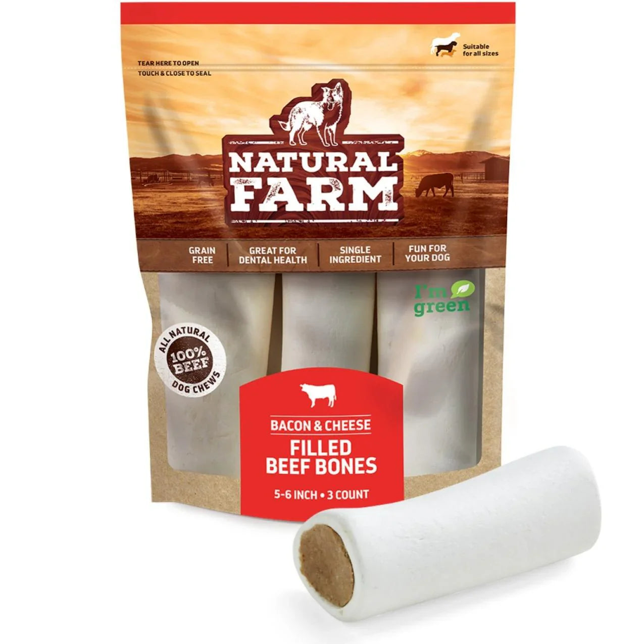 - Dog food online shopping recommendationNatural Farm Bacon & Cheese Filled Bones Dog Treats