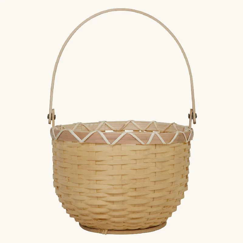 ---Olli Ella Small Blossom Basket - Nude