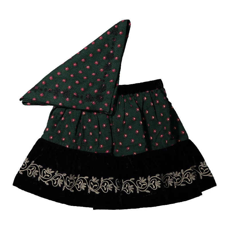  -Anti-scratch sofa protective coverBonjour Provencal Print Skirt + Scarf