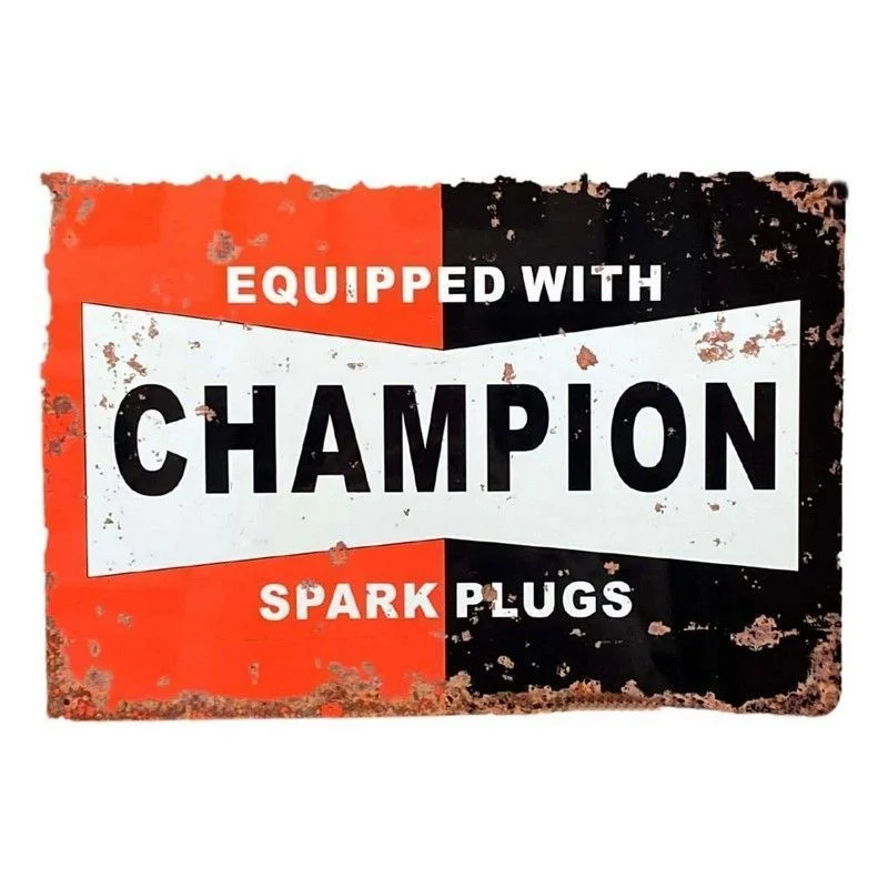  -Anti-scratch sofa protective coverVintage Champion Spark Plugs Sign Metal Wall Mounted - 41cm