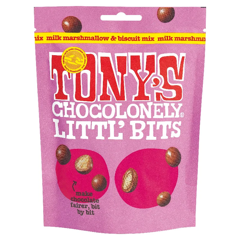  -Splash-proof food bowl AND Anti-choking slow food bowlTony's Chocolonely Littl' Bits Milk Marshmallow & Biscuit Mix 100g