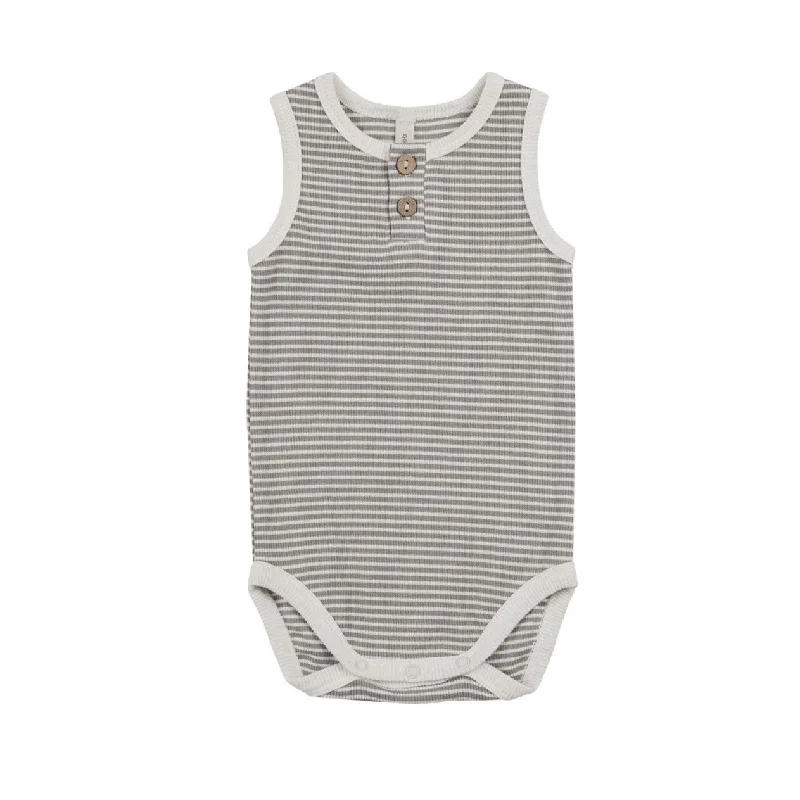 - Solid wood cat climbing frame customizedQuincy Mae Lagoon Micro Stripe Sleeveless Henley Bodysuit