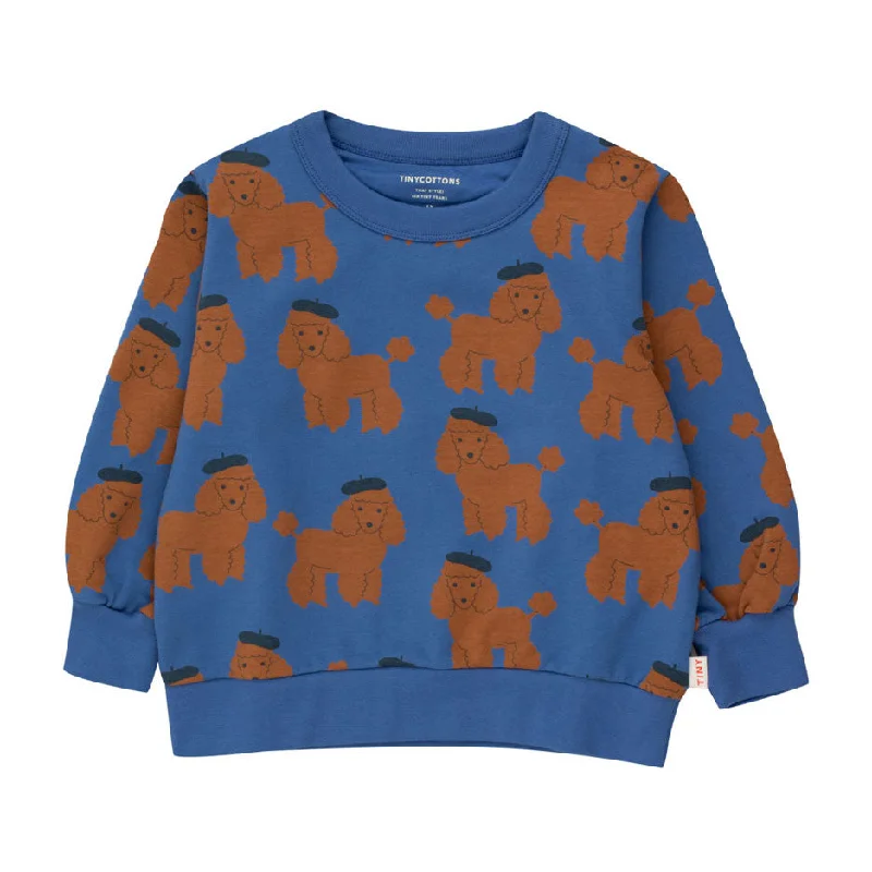 - Organic cotton dog bibsTiny Cottons Cobalt Blue Tiny Poodle Sweatshirt