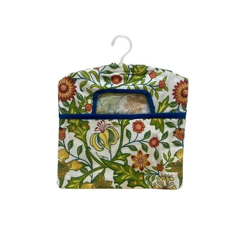 Pet ProductsSussex Peg Bag Cotton Blue with Floral Pattern - 36cm