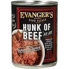 - Food for small dogsEvanger's Hunk of Beef Wet Dog Food Can