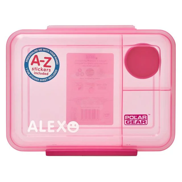  -Explosion-proof leash FOR LARGE dogsPolar Gear Clic-tite Personalise A-Z Stickers Trio Lunch Box 1.1L Pink